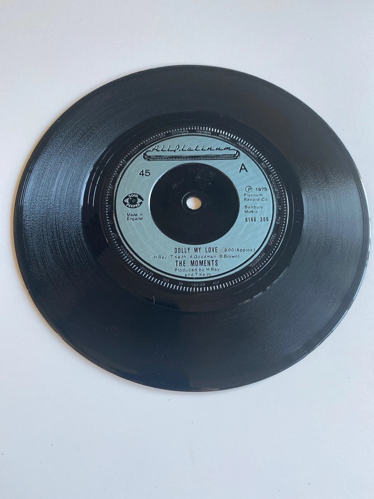 THE MOMENTS dolly my love/more dolly 6146 306 uk all platinum 1975 7"