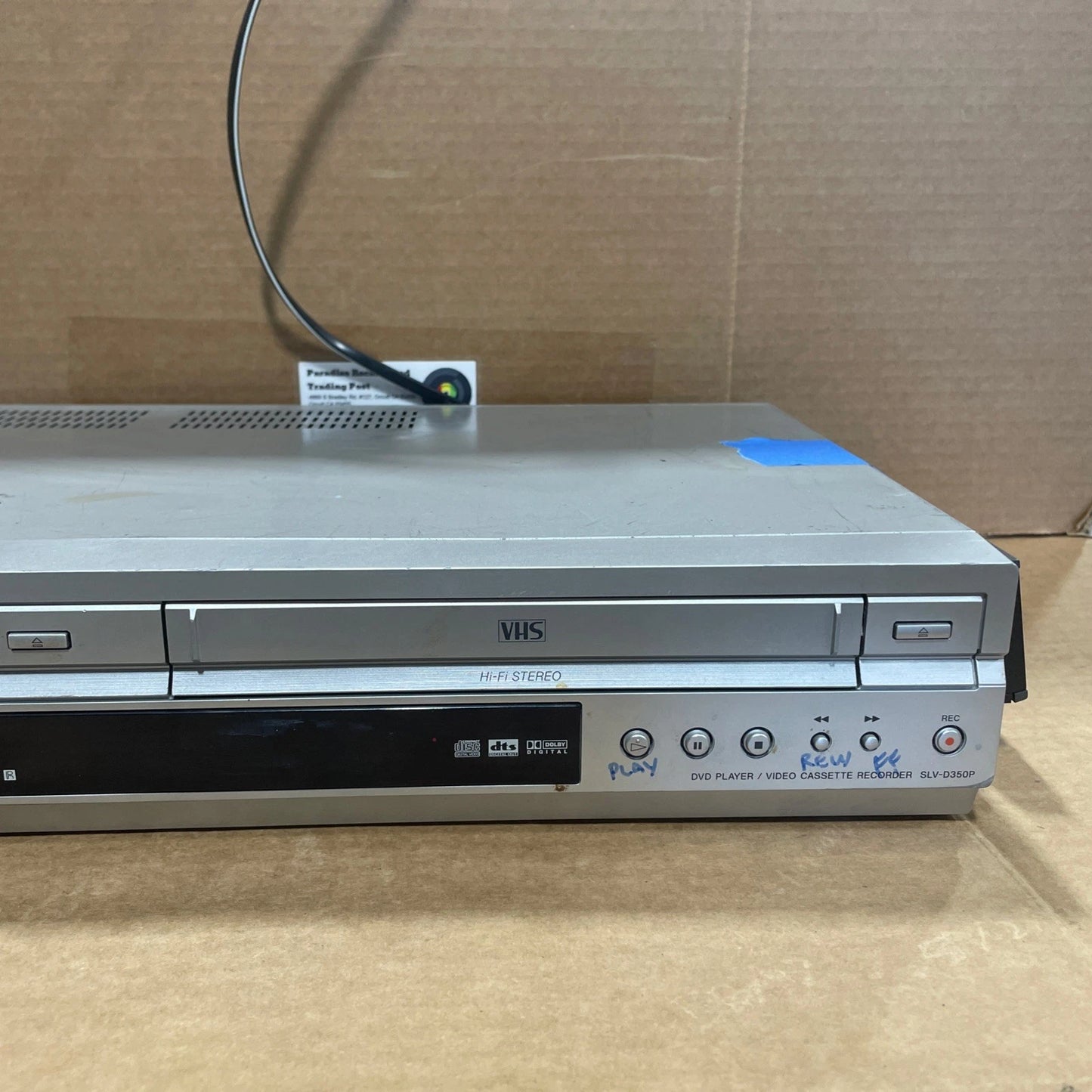 Sony VCR DVD Combo Player Recorder SLV-D350P Hi-Fi 4 VHS +remote Tested