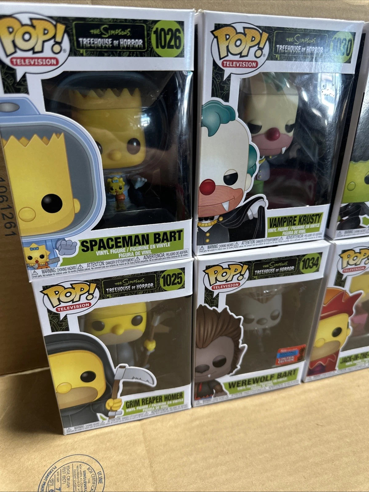 Funko Pops The Simpsons Treehouse Of Horrors Lot Of 8
