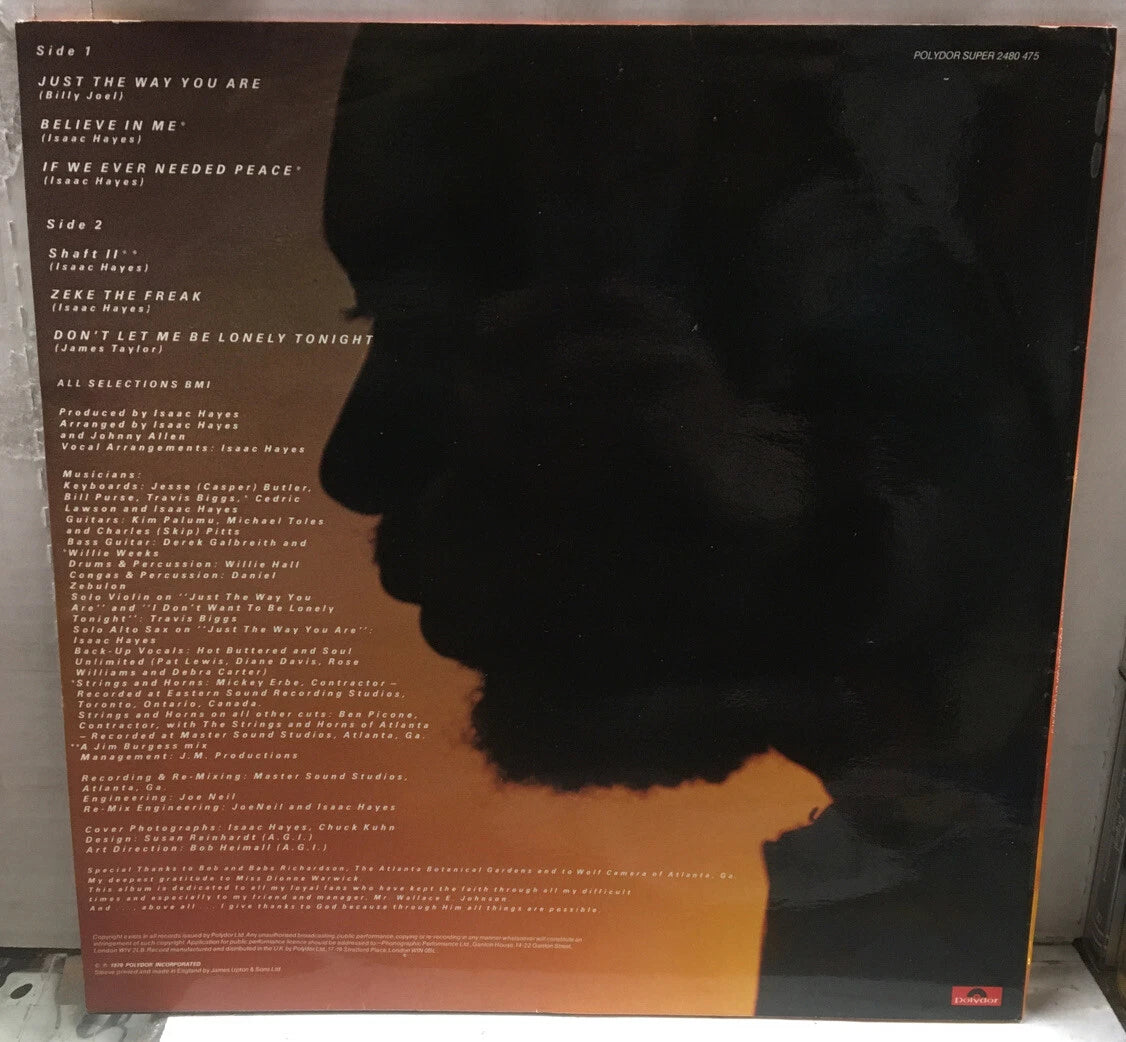 Isaac Hayes For The Sake Of Love UK Import Record 2480475