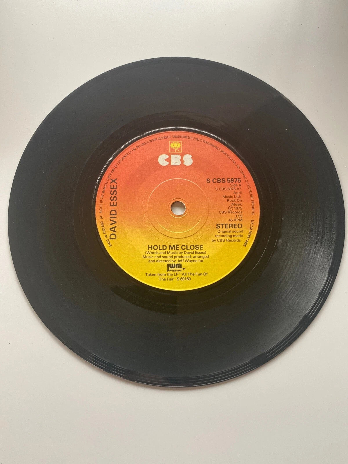 David Essex - Hold Me Close (7" Single 1975) EX UK import