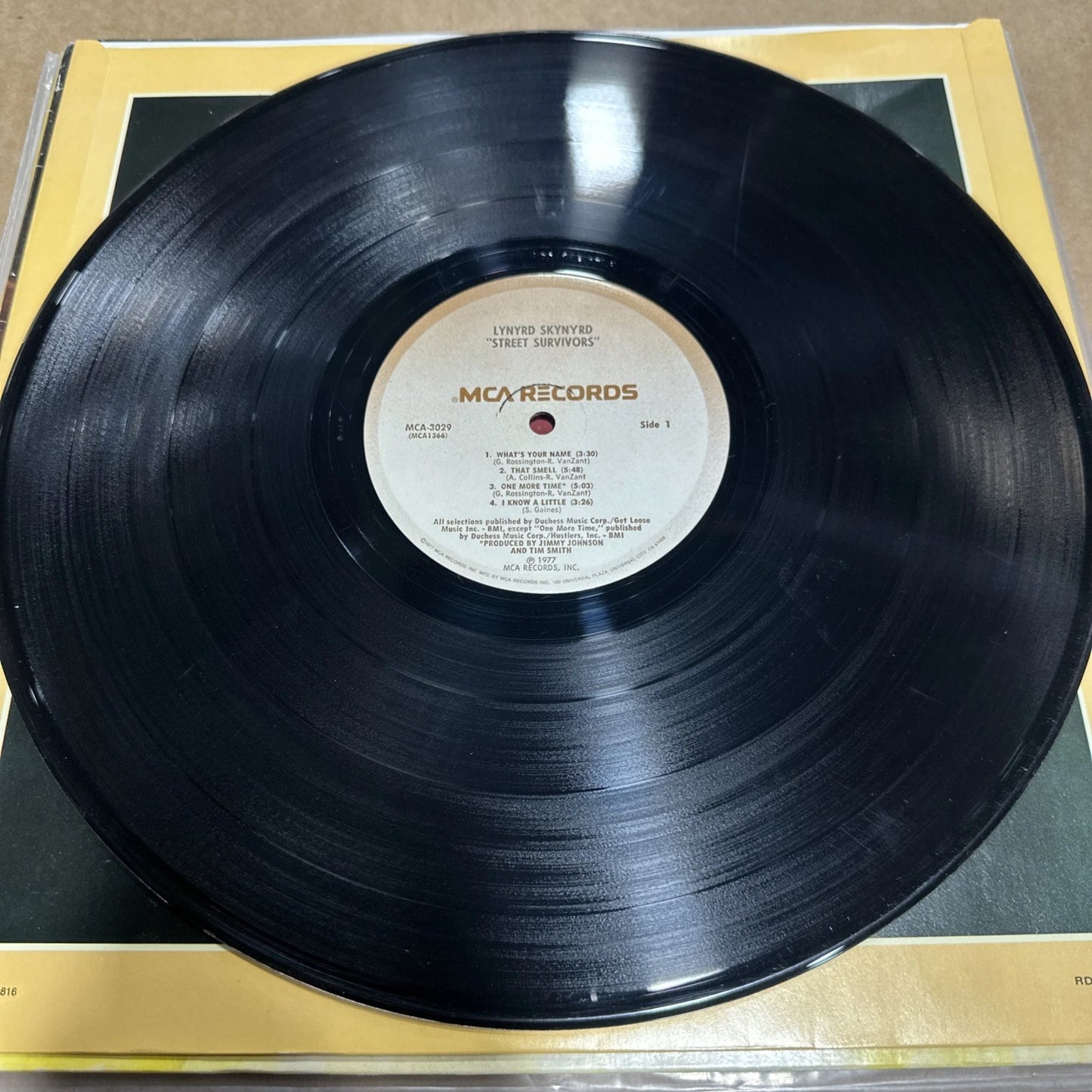 Lynyrd Skynyrd - Street Survivors LP 1977 Pressing w/ Inserts Flames Cover