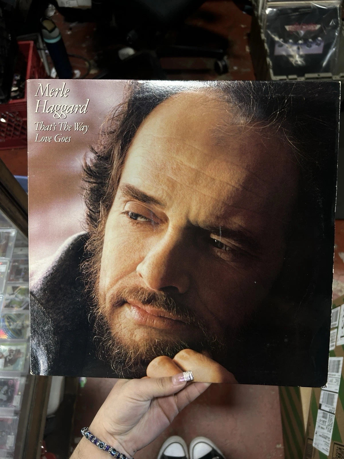 Merle Haggard Thats The Way Love Goes NEAR MINT Epic Vinyl LP