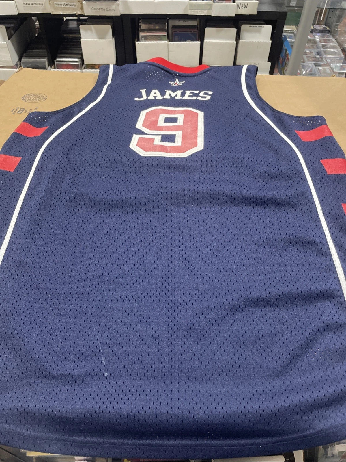 Lebron James USA Olympic Jersey 2004 Team USA #9 SZ L Mens Reebok