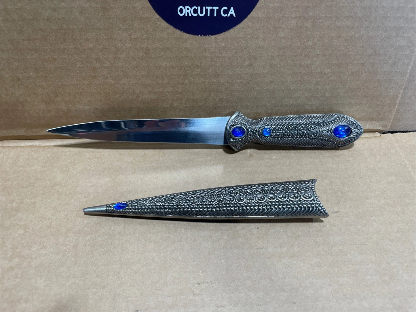 Ornate Detailed Greek Style Dagger Replica Excellent Condition