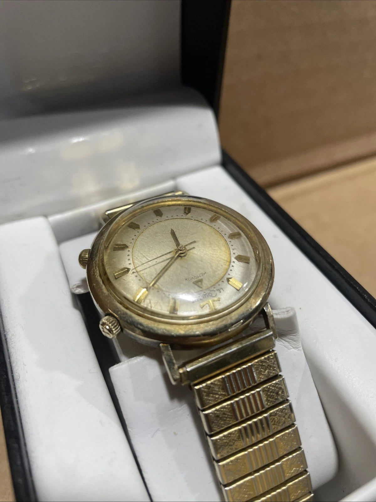 Vintage Collectible LeCoultre Memovox Alarm 10K Gold Filled Watch