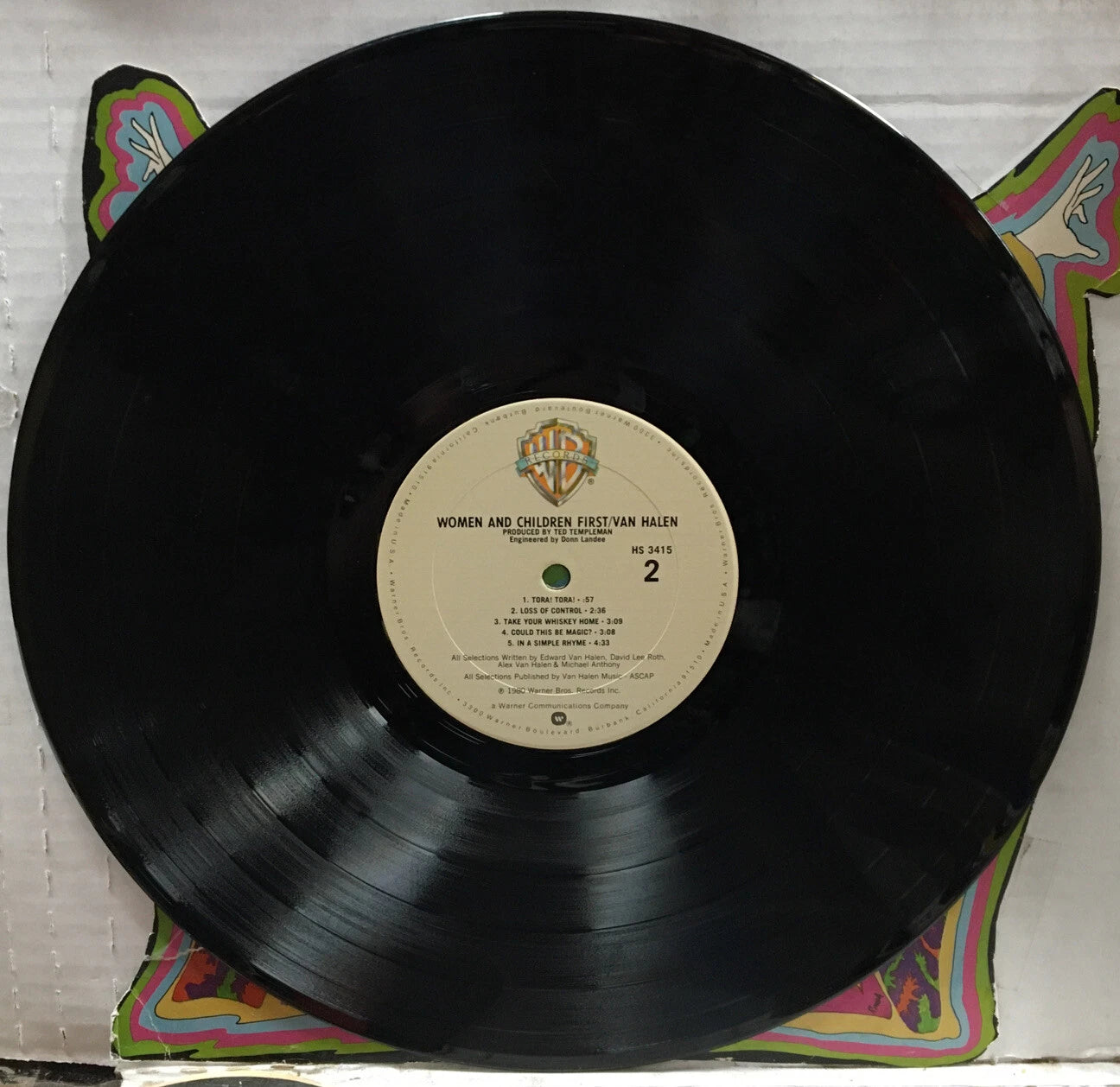 Van Halen Woman And Children First Club Record HS3415