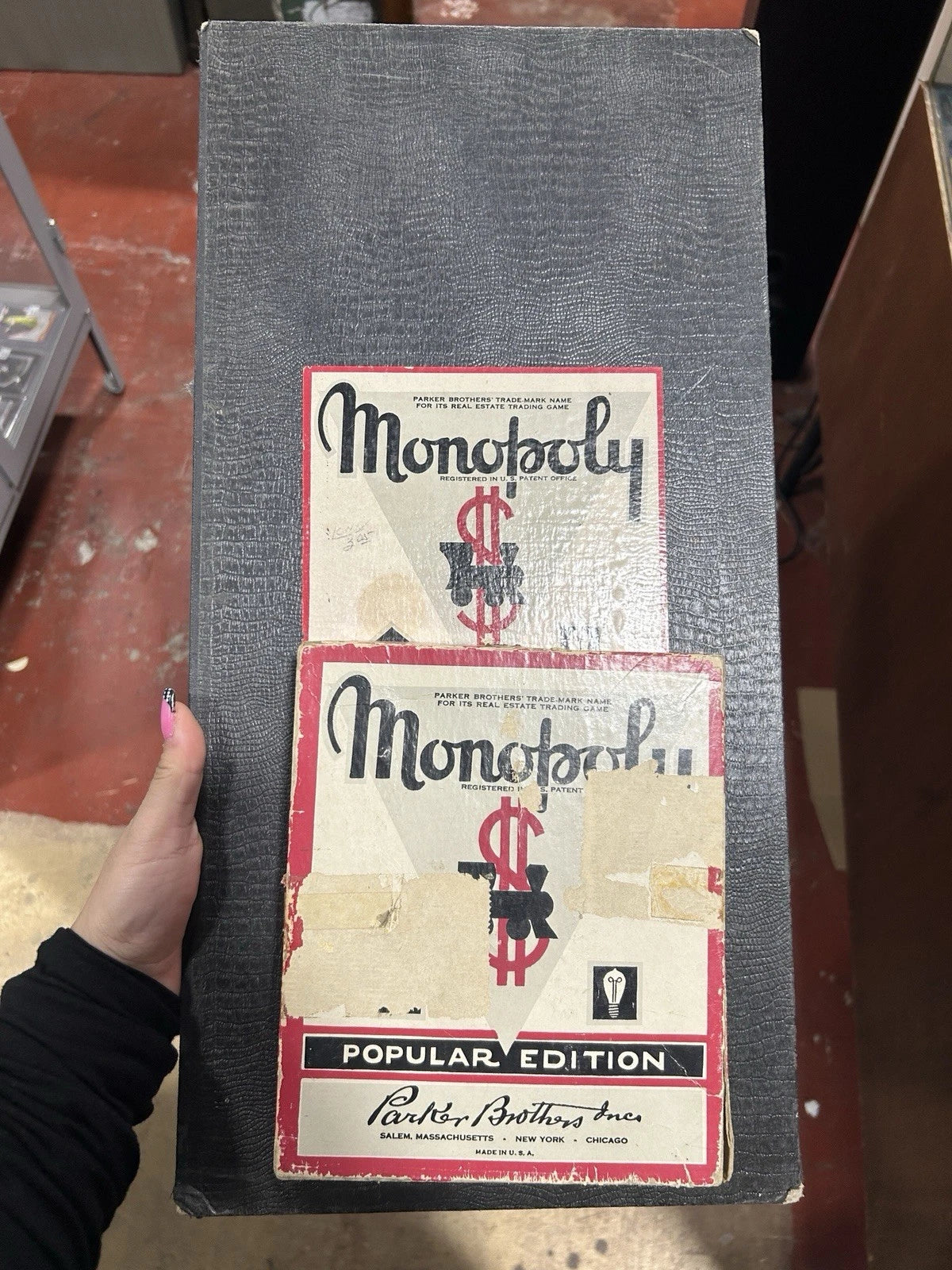 Vintage 1951 Monopoly Board Game Wood Pieces