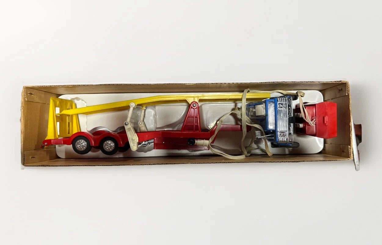VTG Sears toy Battery-Powered Mini-Car Transporter intact 1970's CAR WORKS