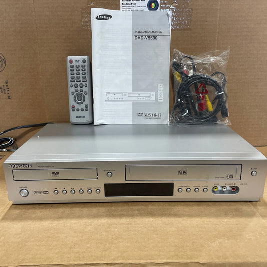 Samsung DVD-V5500 DVD/VCR Combo w/OEM Remote, Cables Orig Box TESTED