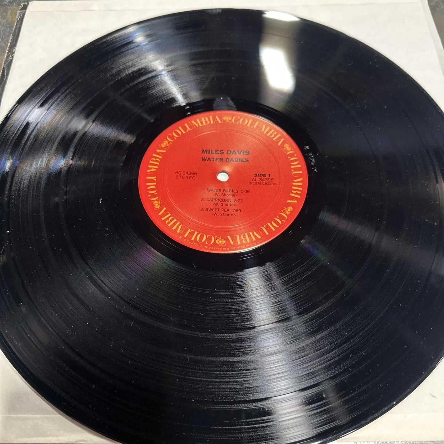 Miles Davis "Water Babies" LP Hype sticker PC 34396 No Barcode SHRINK vg++
