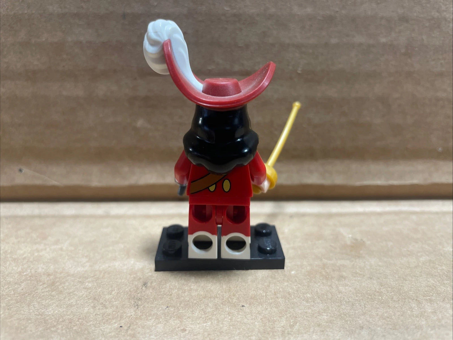 LEGO Minifigure Captain Hook, Disney Series 1 (Complete w/ Stand & Accessories)