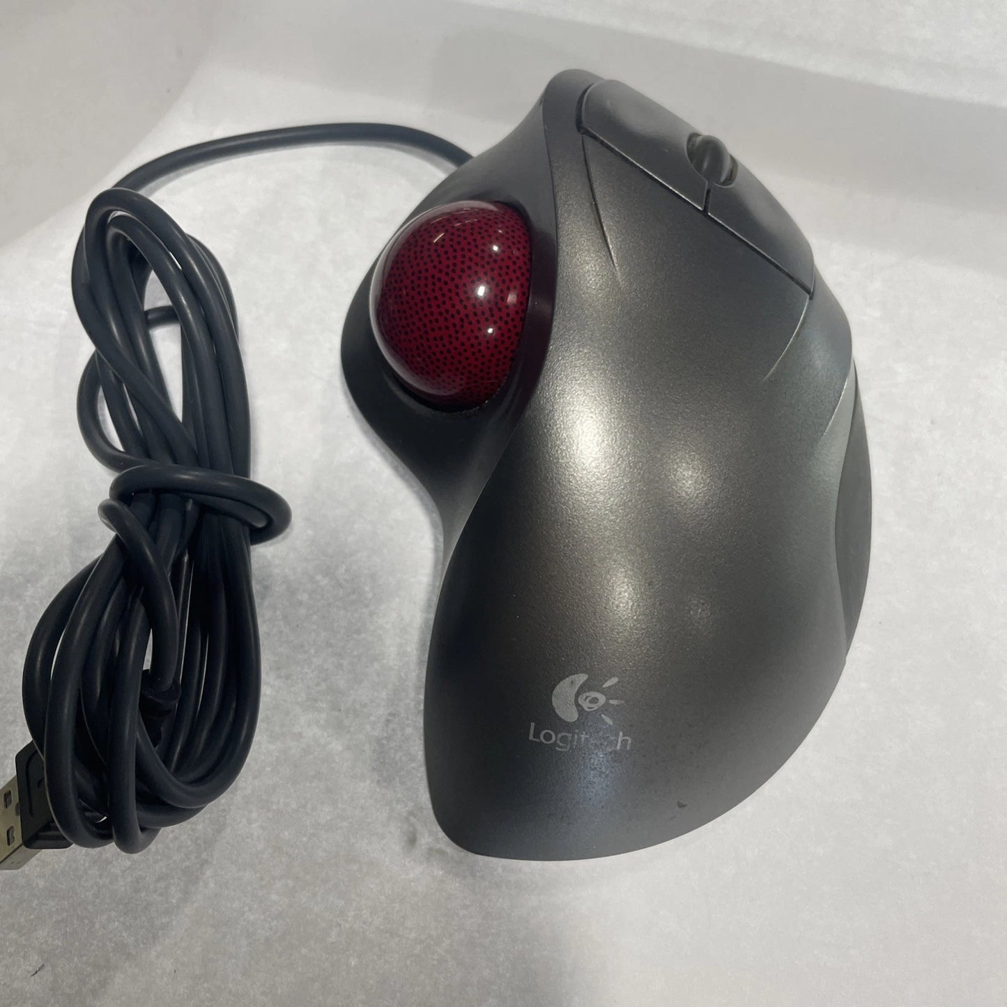 Logitech TrackMan Wheel Mouse USB Optical Trackball Mouse Silver T-BB18 Tested