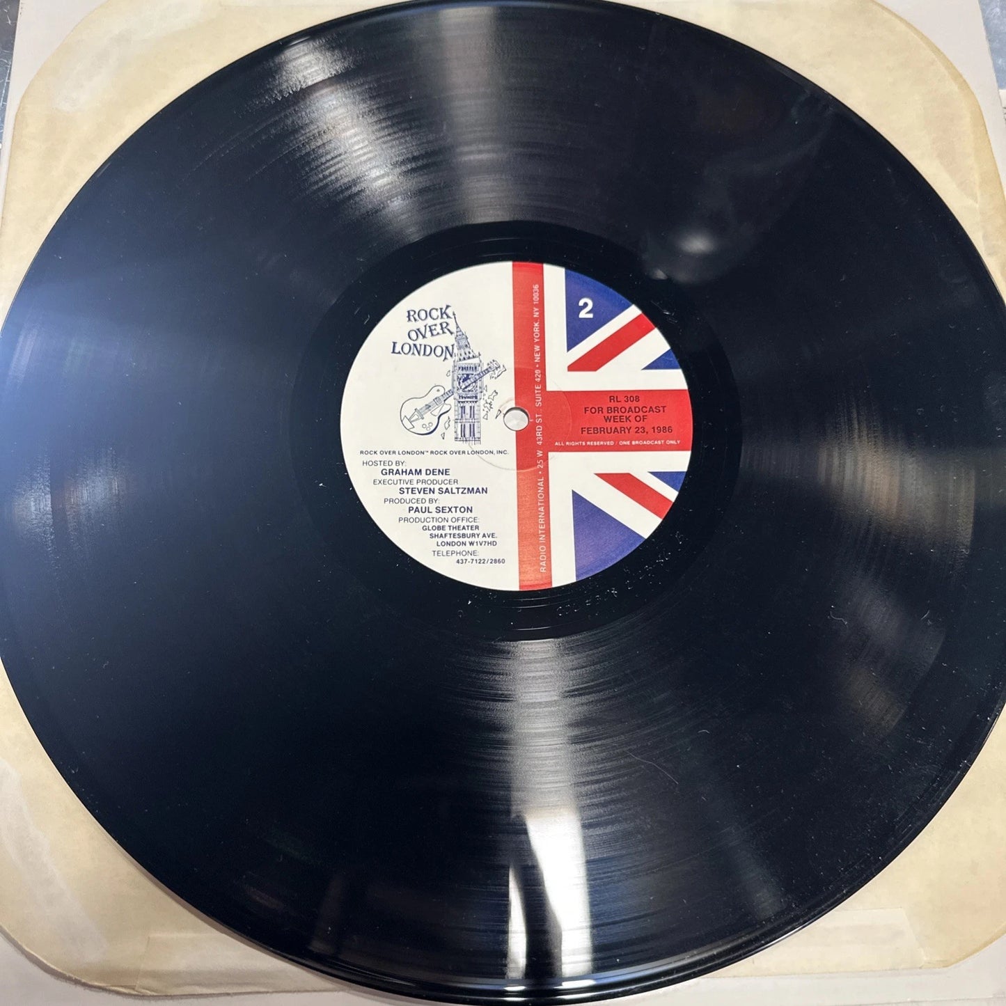 Rock Over London #308 Feb. 23, 1986 Depeche Mode, Peter Frampton and Firm LP VG+