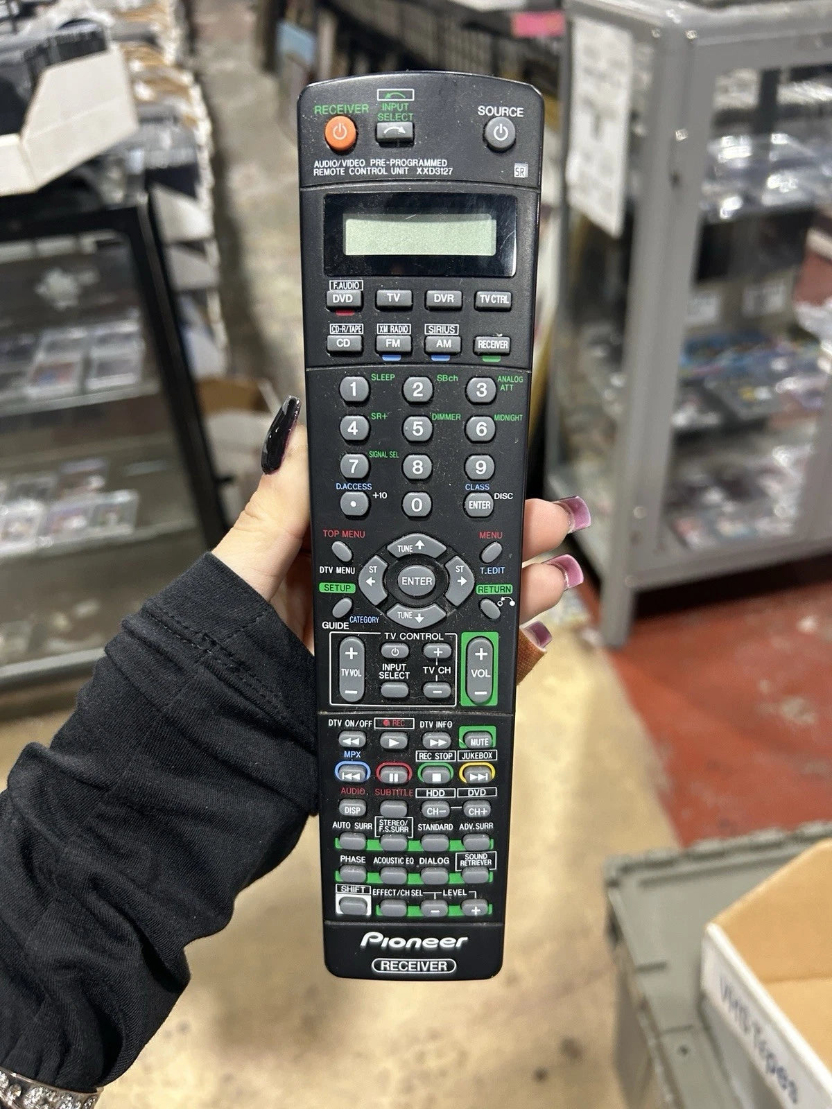 Genuine Pioneer XXD3127 AV Receiver Remote Control/Not tested