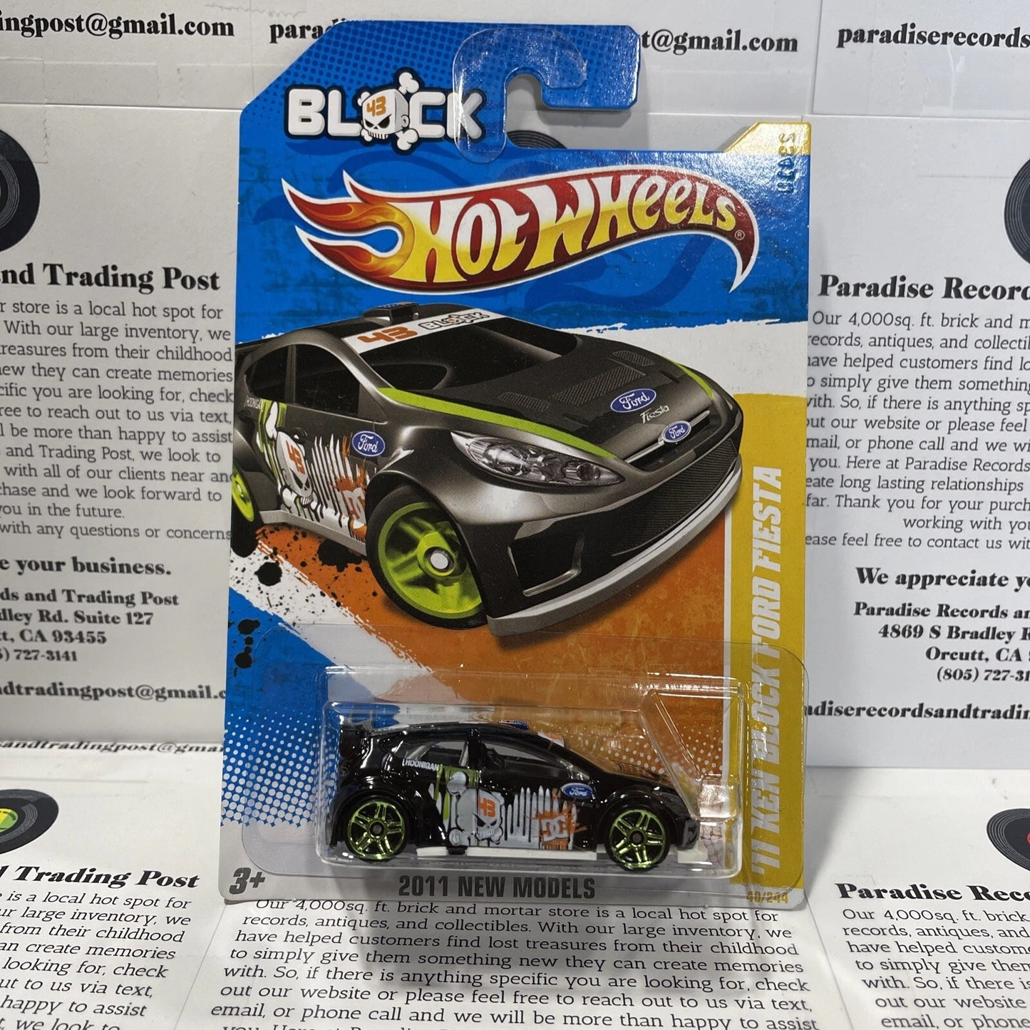 Hot Wheels 2011 Ken Block Ford Fiesta New Models T9710 40/244 Black & White