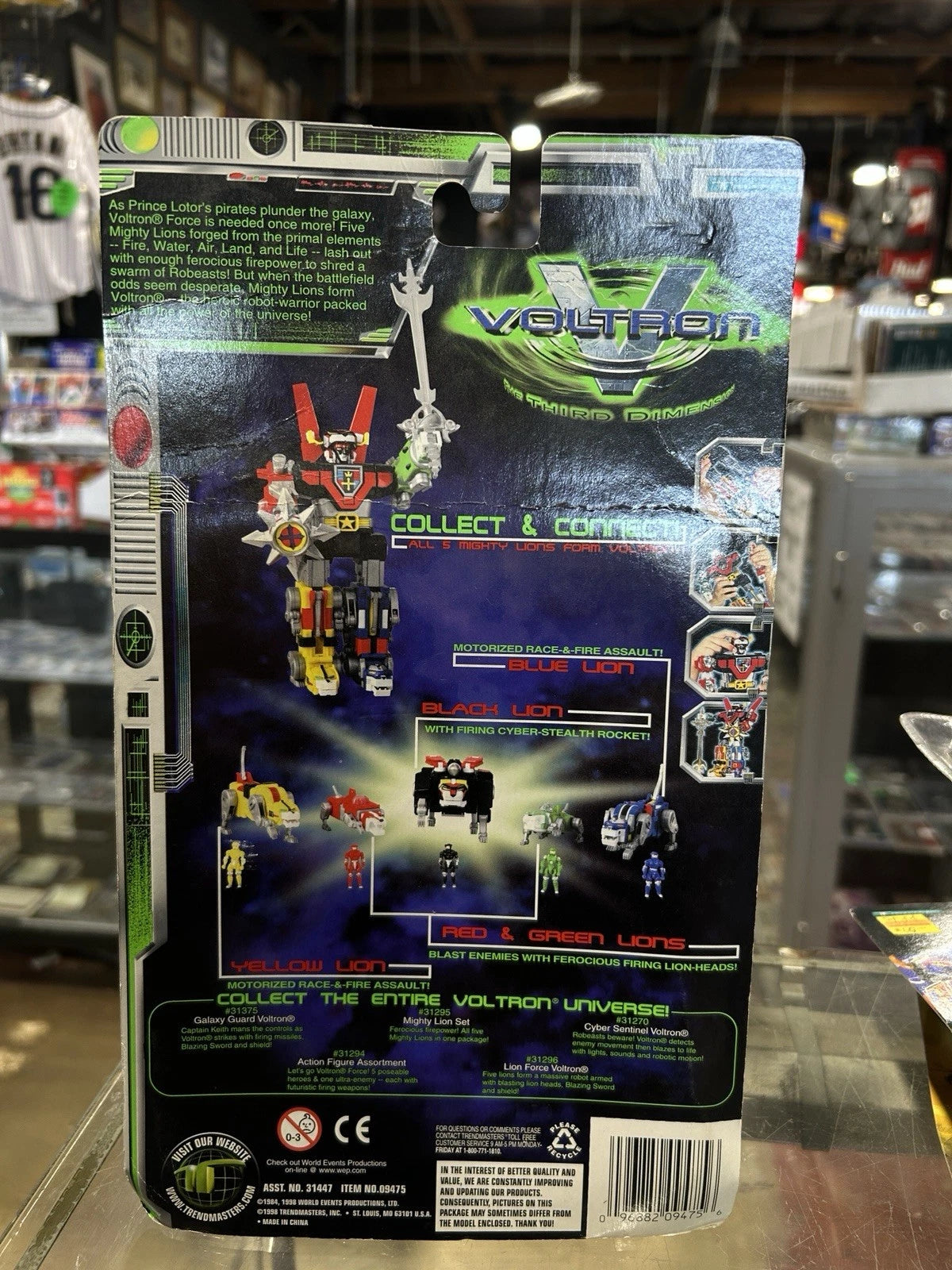1997 Voltron Black Lion 3rd Dimension Trendmasters
