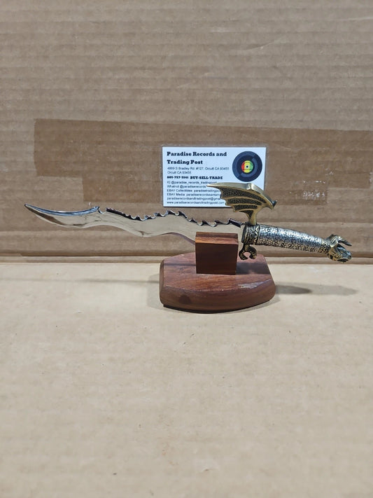Dragon Double Bladed Dagger/Knife/Sword For Display