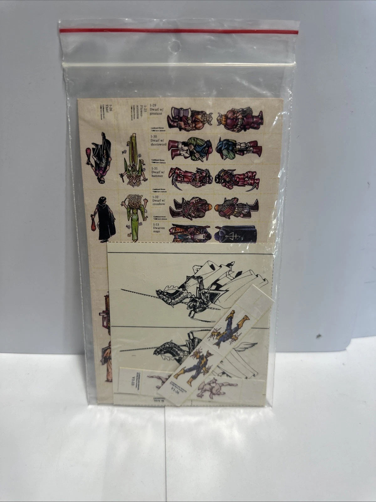 Cardboard Heroes by Steve Jackson Games VG+ Condition Huge Lot Rare Vintage