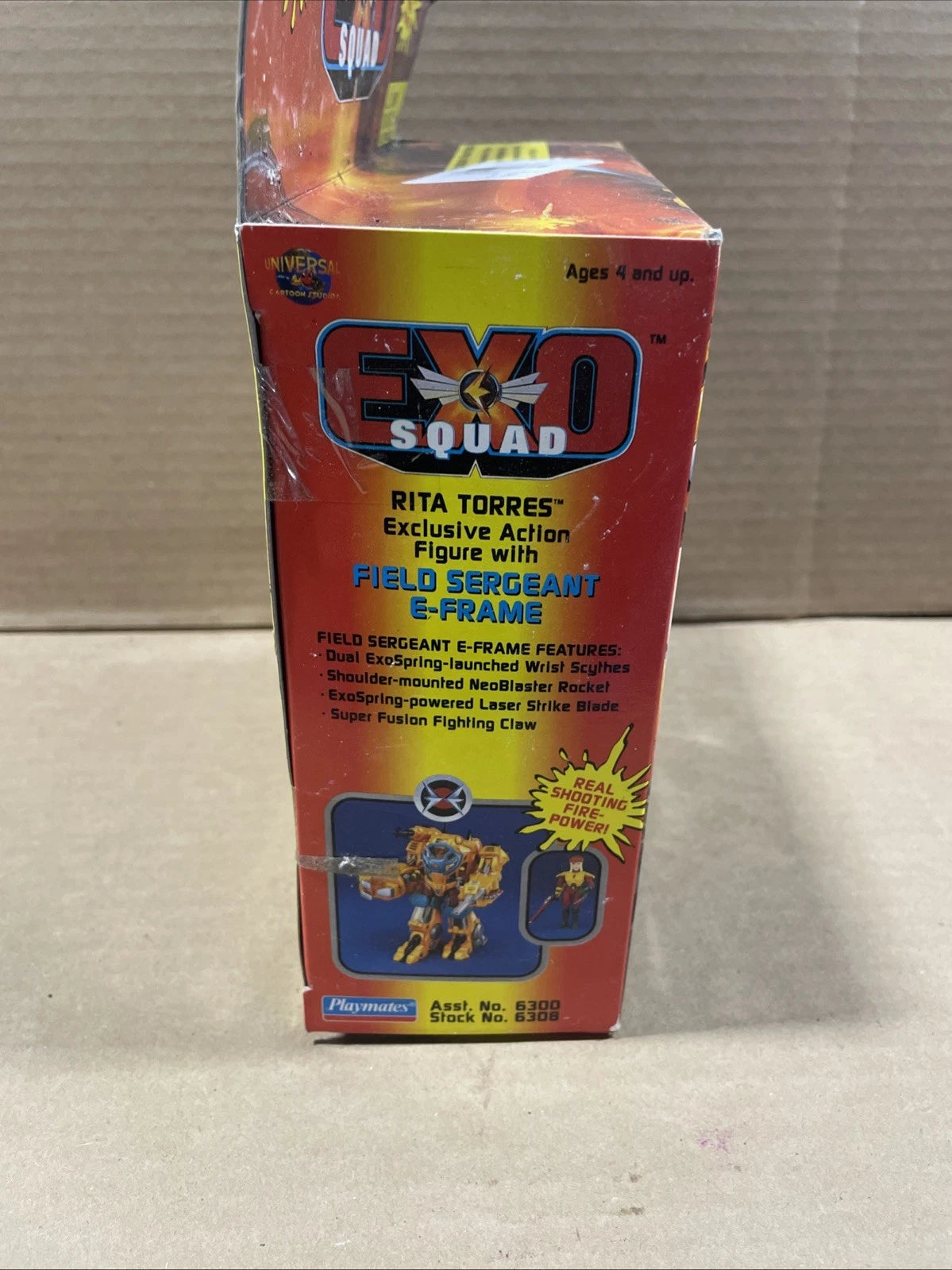 Exo Squad Rita Torres Vintage Playmates 1994 E Frame Opened Retro Open Box
