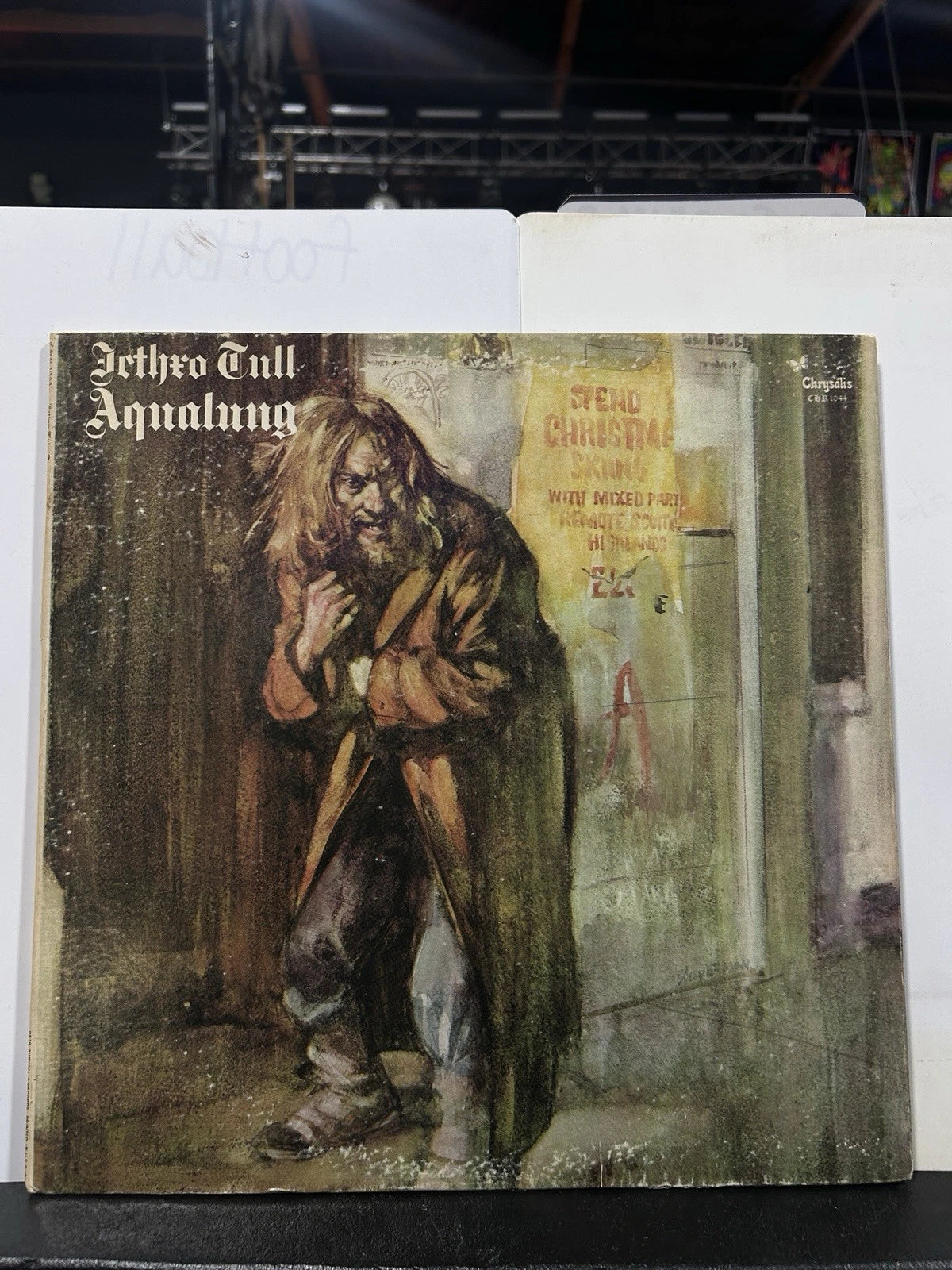 Jethro Tull Aqualung Chr 1044 Lp Vinyl Gatefold 1971 W/Lyrics vg+