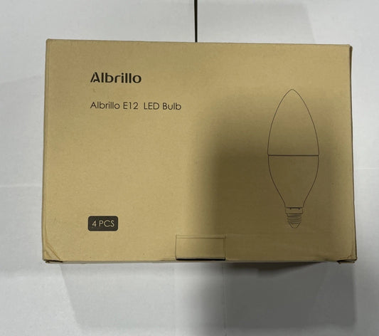 Albrillo E12 Bulb 4 Pcs Candelabra LED Bulbs, Model ￼LL-LB7
