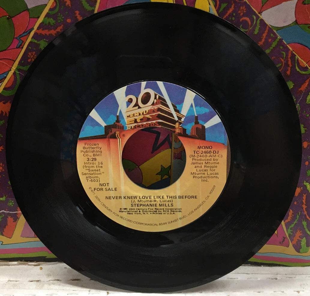 Stephanie Mills Never Knew Love Like This Before Promo 7” Single TC-2460-DJ