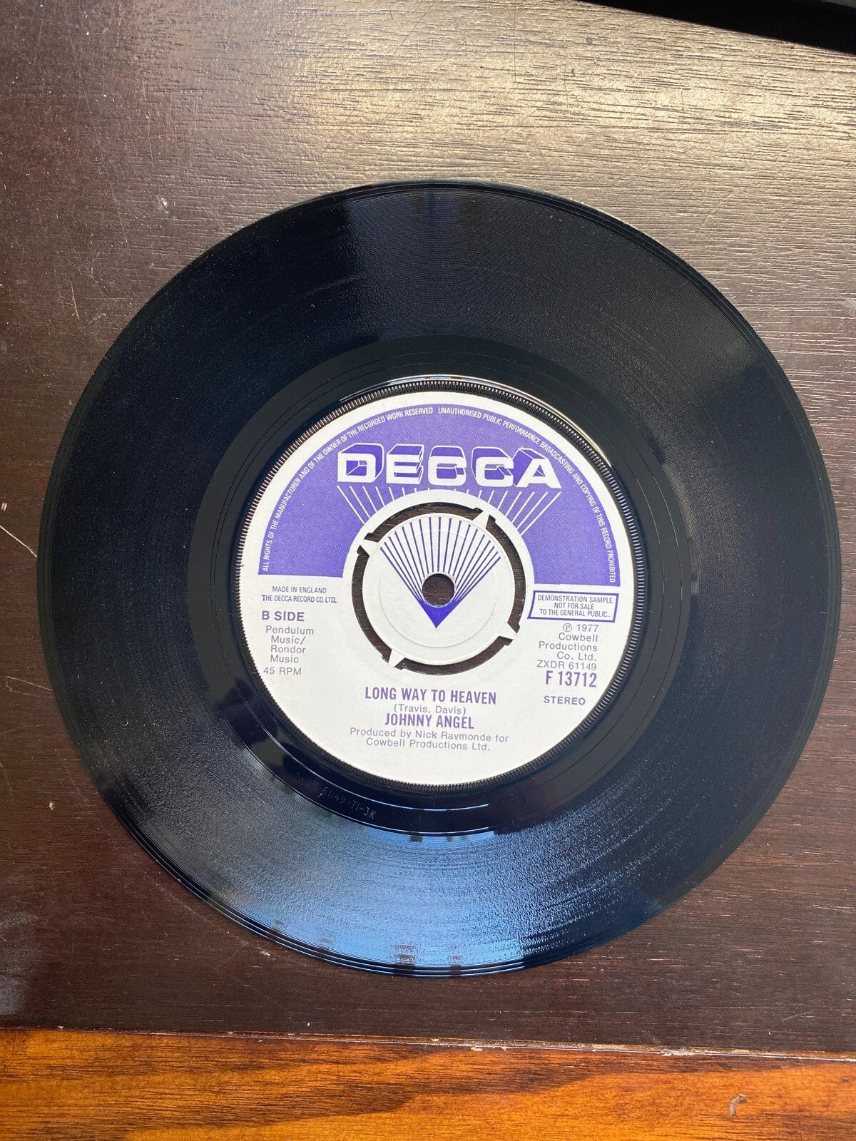 Johnny Angel Falling In Love Again UK 7" vinyl single record promo F13712
