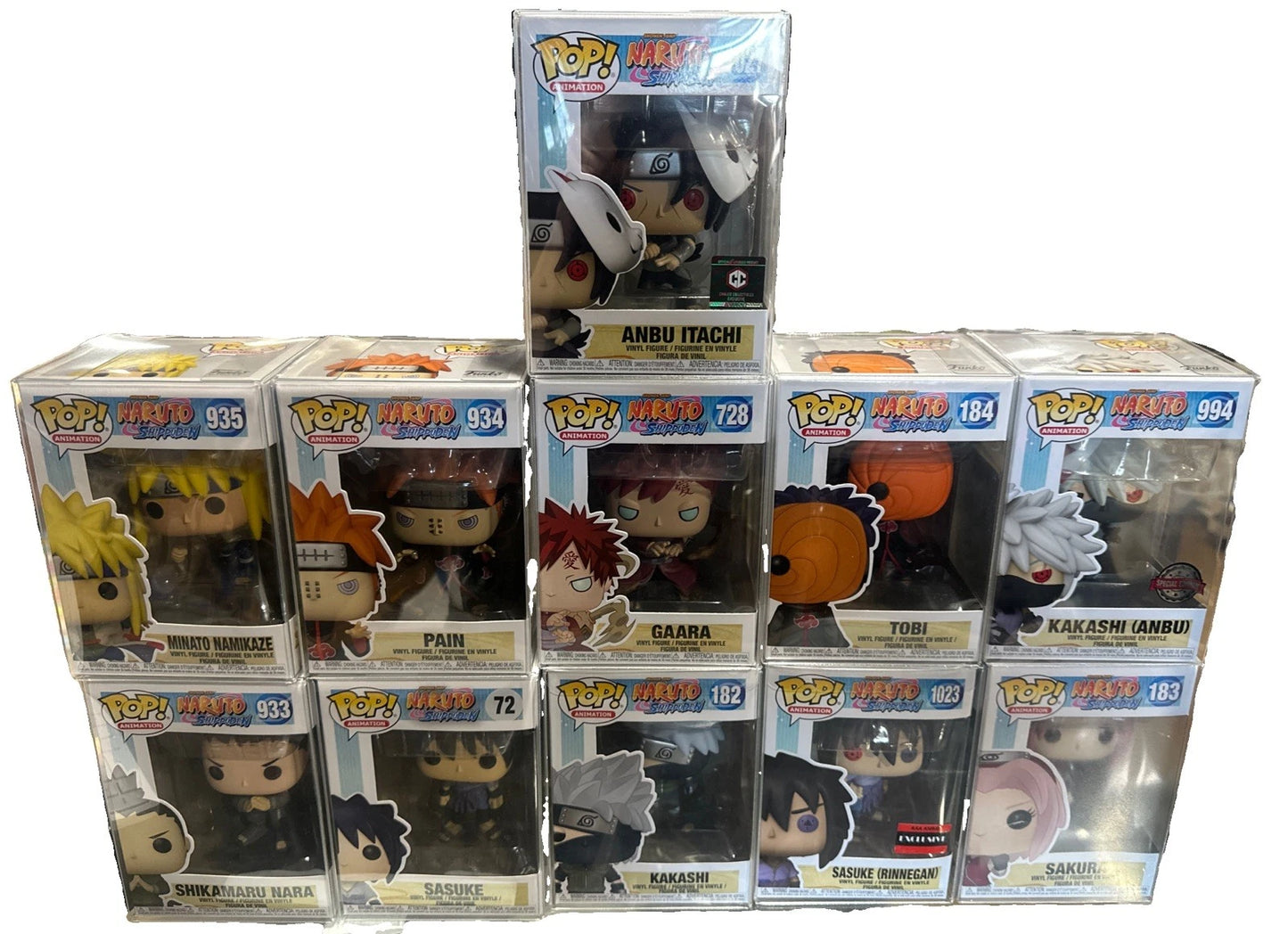 Funko Pop Naruto: MADARA & SASUKE UCHIHA Lot of 11 New Pre Release Exclusive