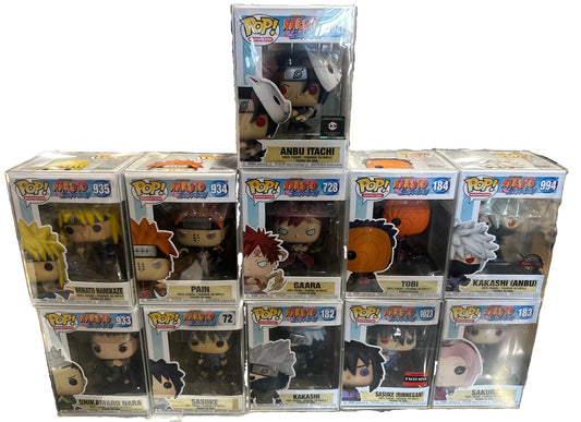Funko Pop Naruto: MADARA & SASUKE UCHIHA Lot of 11 New Pre Release Exclusive