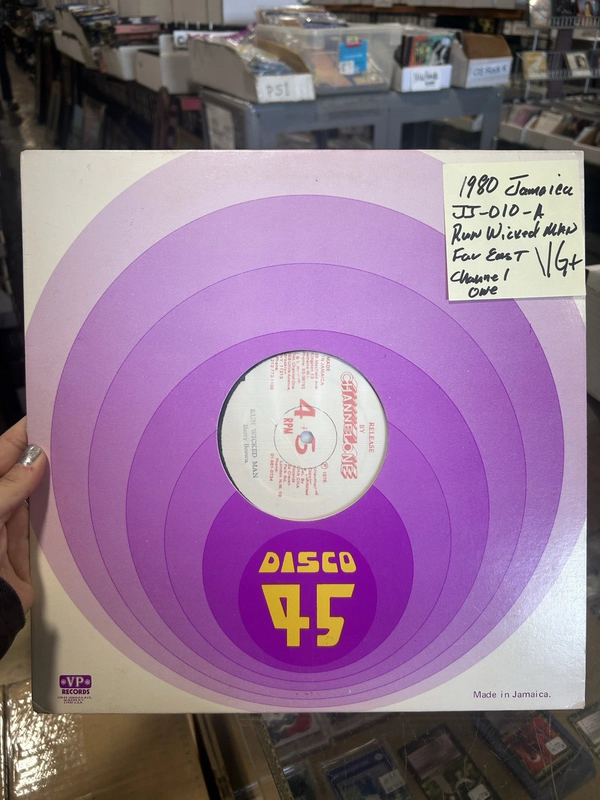 Barry Brown – Run Wicked Man / Far East LP vg+