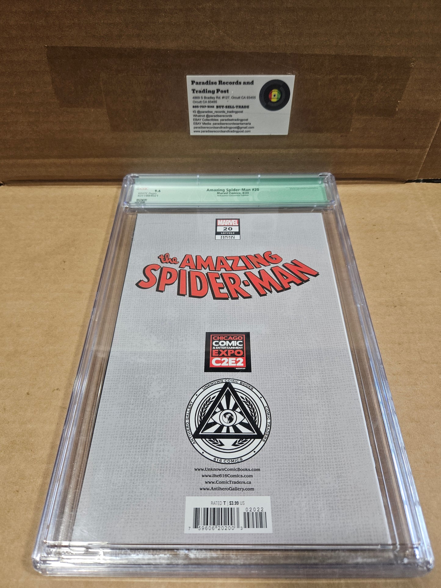 CGC 9.6 Amazing Spiderman #20   Variant Edition