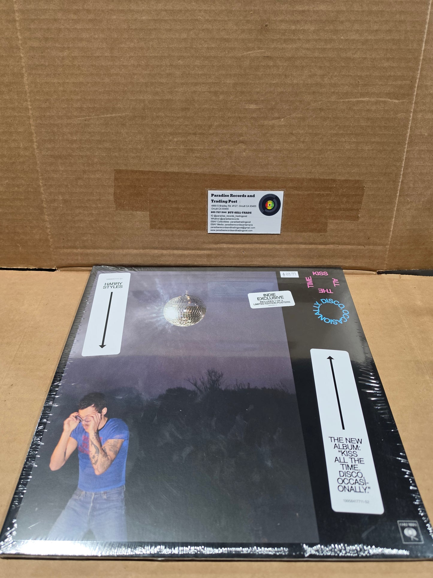 Harry Styles Kiss All The Time Disco, Occasionally Indie Exclusive Limited Edition LP