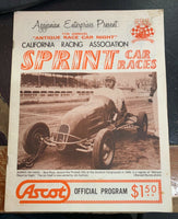 SPRINT CAR RACES PROGRAM -CRA-ASCOT SPEEDWAY-STAN ATHERTON