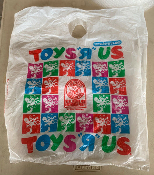 Rare Vintage 90's Toys'R'Us Large Plastic Shopping Bag