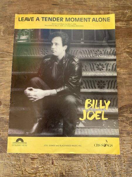 Vintage BILLY JOEL Leave a Tender Moment Alone ~ 1983 Sheet Music