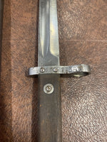 WW1 Austrian Bayonet Knife w/ Scabbard Marked CE-WG Button Works 14” Long