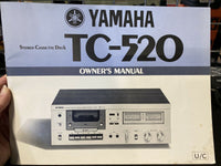 Yamaha TC-520 Cassette Service Manual *Original*