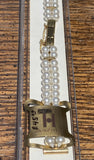 Vtg Hirsch 10k RGP #1342 Pearl Watch Band Braclet NOS RARE