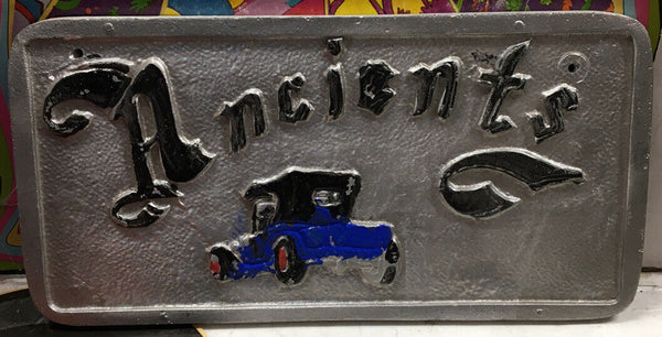 Vintage Rare Ancients Car Club Plaque