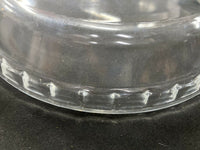 Vtg. Pyrex Glass Pie Dish Dimpled Clear 9.5 Inch Plate 229 Lot of 2