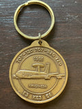 VTG Boeing Keychain Medallion 37 Yrs 707 Renton WA Production AWACS NEW RARE HTF