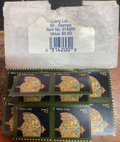 US 1¢ Tiffany Lamp 2007 Coil Stamp Strip of 30