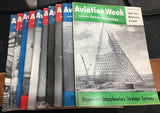 Vintage 1959 Aviation Week Magazines - Condition Varies (qty 10)