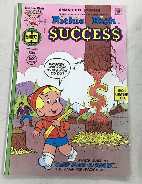 Richie Rich Success #76 (Sept. Harvey) Comic Book