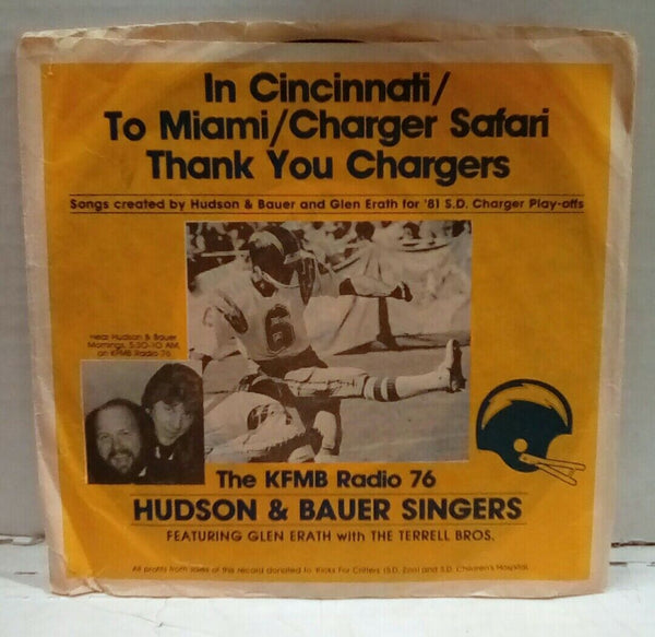 Hudson & Bauer Singers To Miami/Charger Safari/I'm Cincinnati 7" Single