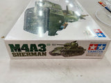 TAMIYA WWII MILITARY US ARMY SHERMAN M4A3 TANK MODEL KIT
