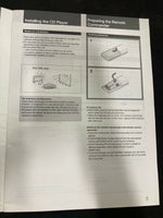 Sony Compact Disc Player Operating Instructions CDP-590
