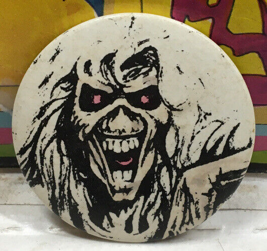 Iron Maiden Eddie Vintage Button