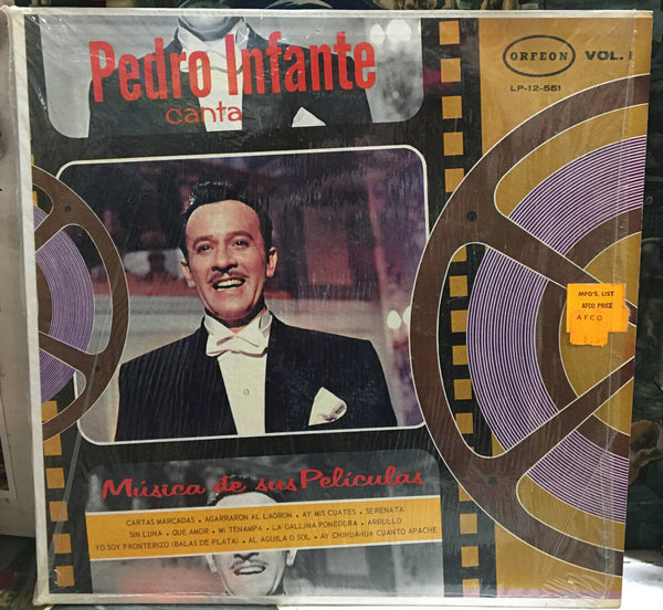 Pedro Infante Canta Musica De Sus Peliculas Vol.1 Mexico Import Record LP-12-551